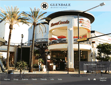 Tablet Screenshot of glendalemarketplace.com